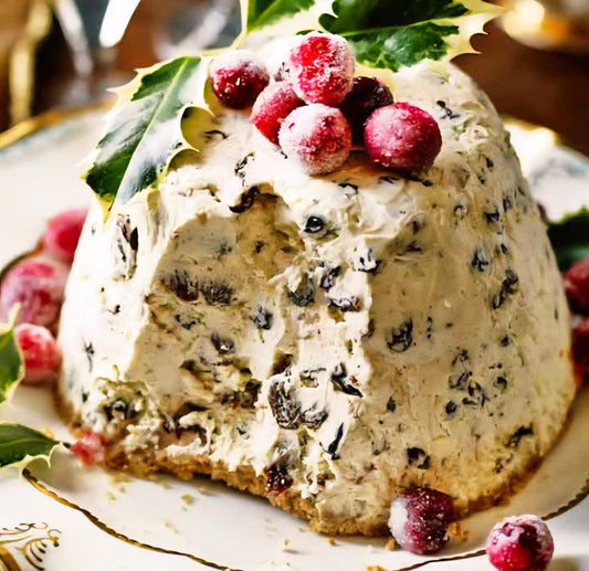 Christmas pudding ice cream