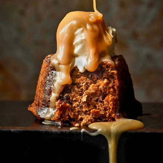 Christmas Sticky Date Pudding with Caramel 7” Round (6 serves)