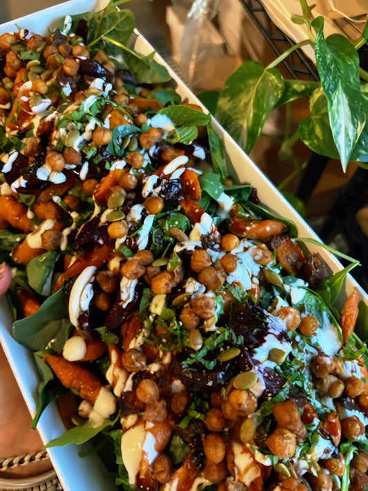 Moroccan spiced carrot and beetroot salad