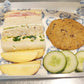 Cheese and Salad Sandwich, fruit and Cookie or Muffin School Lunch