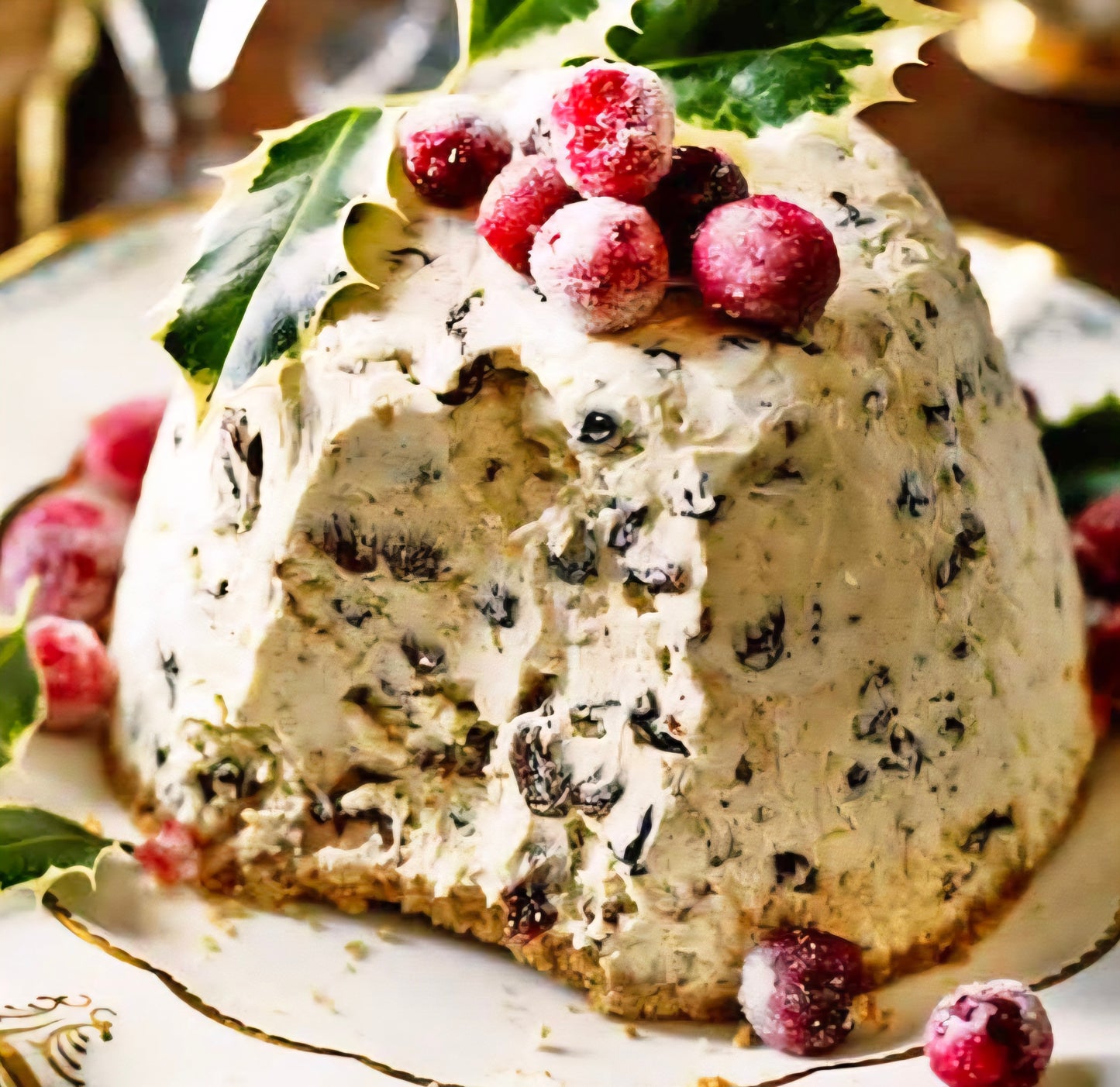 Christmas pudding ice cream