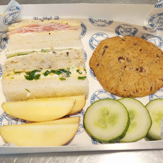 Ham Sandwich, fruit and Cookie or Muffin School Lunch