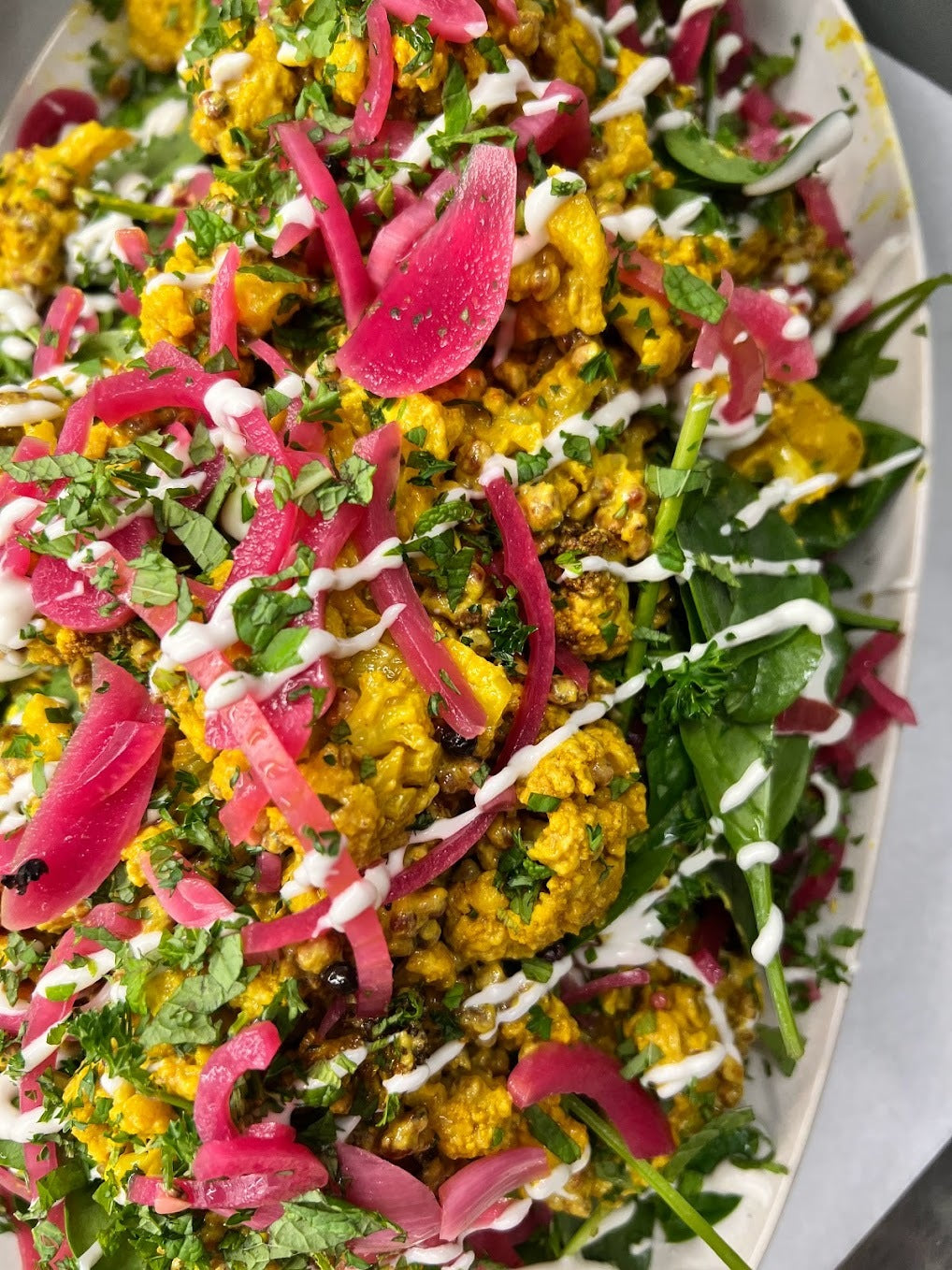 Tumeric Cauliflower Salad